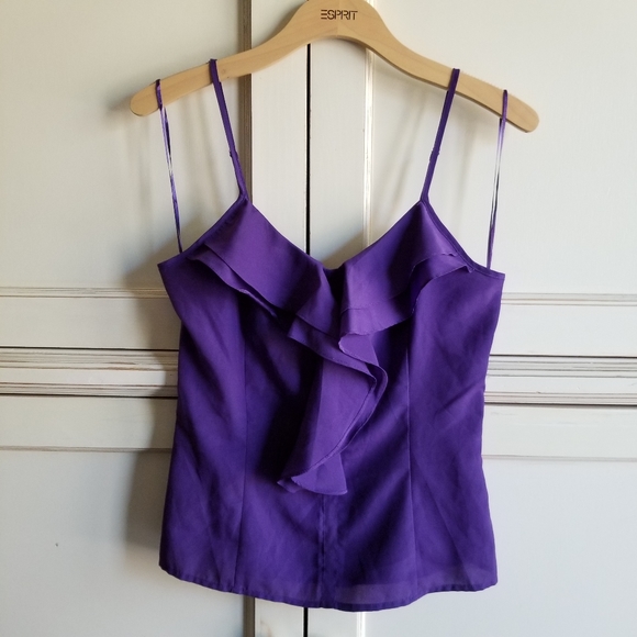 NWOT- Miley Cyrus & Max Azria Spaghetti Strap Top - Picture 1 of 6